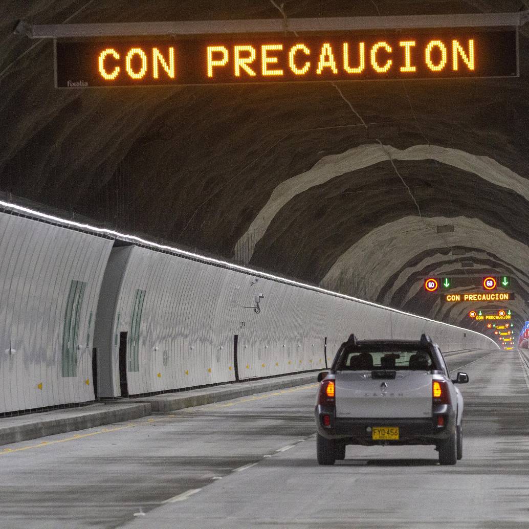Imagen de referencia del Túnel de Occidente que conecta al Aburrá con esta subregión. Foto: EL COLOMBIANO