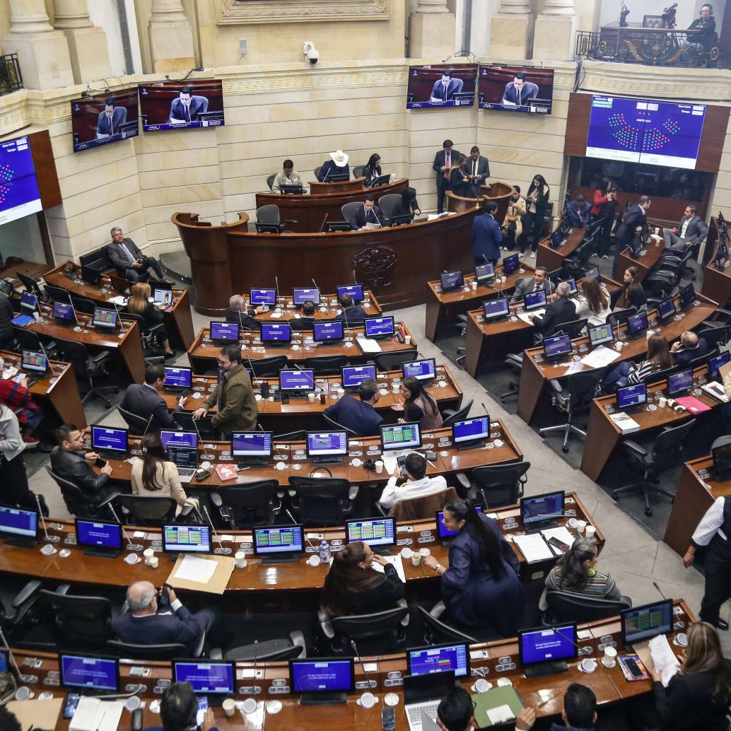 El Congreso de la República de Colombia, durante una sesión ordinaria. FOTO: Colprensa