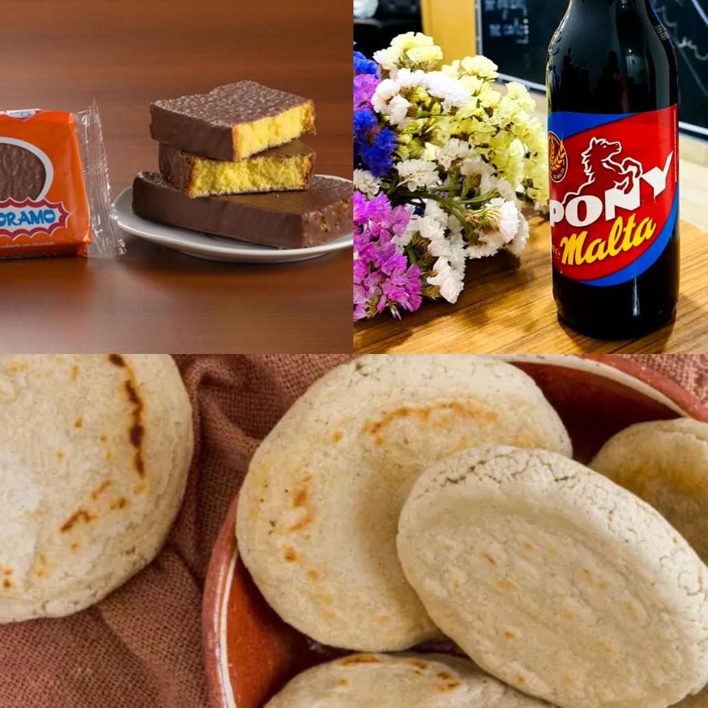 Entre los productos más dinámicos se ubicaron la harina para arepas, bon bon bum, Chocoramo, Pony Malta, arequipes y distintos tipos de aguardientes, todos impulsados por la fuerte demanda de comunidades colombianas y latinas en el exterior. Foto: Redes sociales y Freepick 