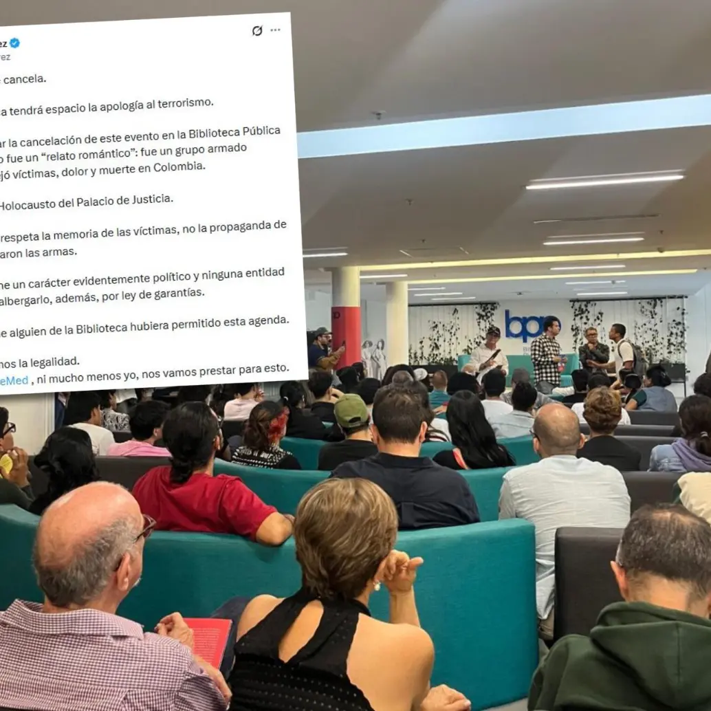 Hubo lleno total en el espacio habilitado en la biblioteca para el lanzamiento del libro <i>El M-19, de la guerra a la política</i>, del sociólogo Jaime Rafael Nieto López. FOTO cortesía
