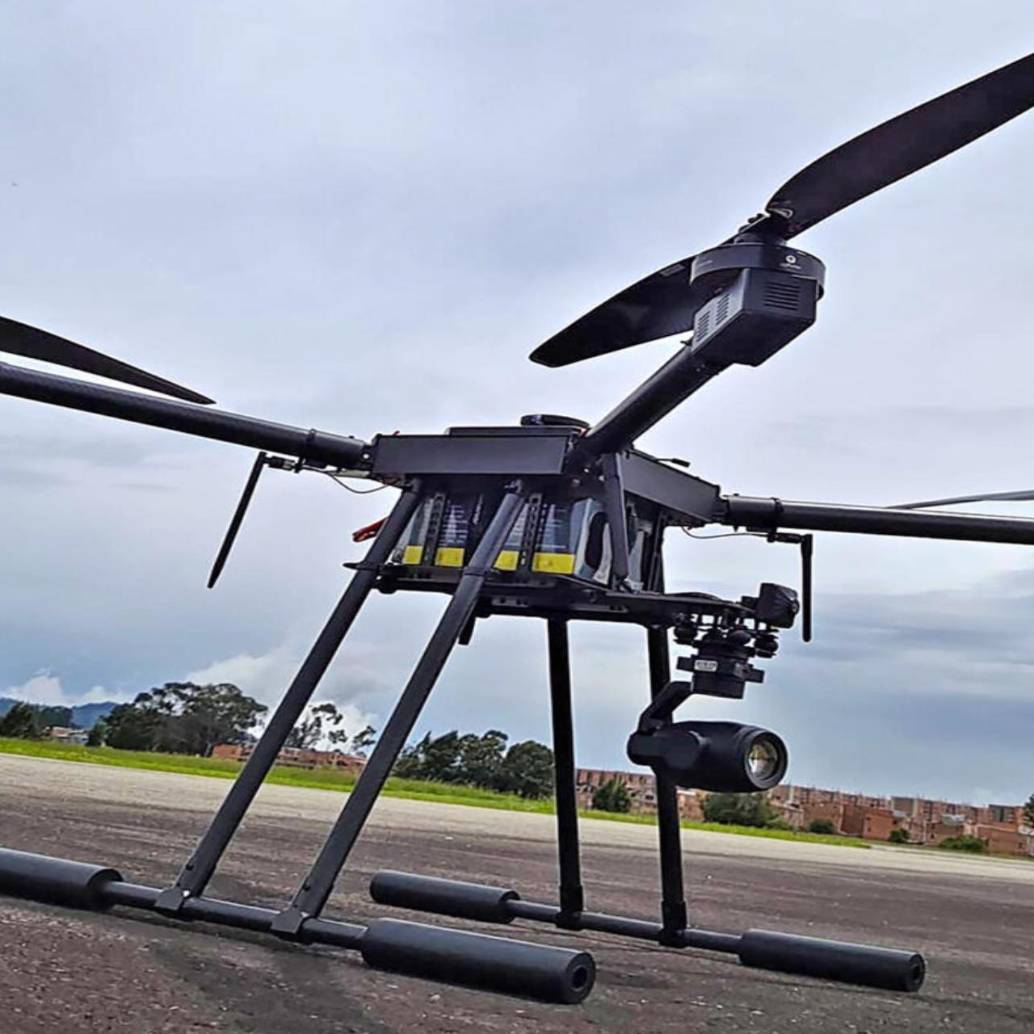 El nuevo drone fabricado por la CIAC en el país. FOTO: Cortesía