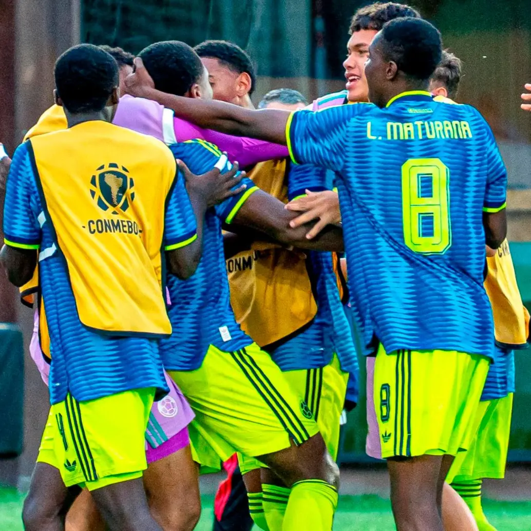 El extremo colombiano José Escorcia, de 17 años, es una de las figuras de la Selección Colombia que el domingo jugará la final ante Argentina. Foto: FCF