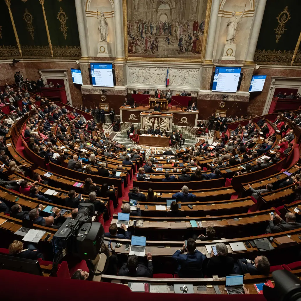 La Asamblea Nacional, en París, Francia. FOTO: Xinhua