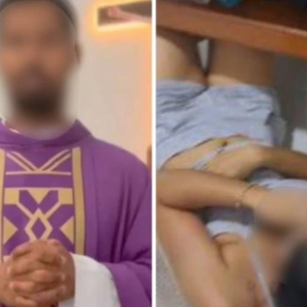 La prometida de un feligrés fue hallada en el baño de un sacerdote quien negó cualquier relación romántica o sexual entre los dos. Foto: Captura video redes sociales