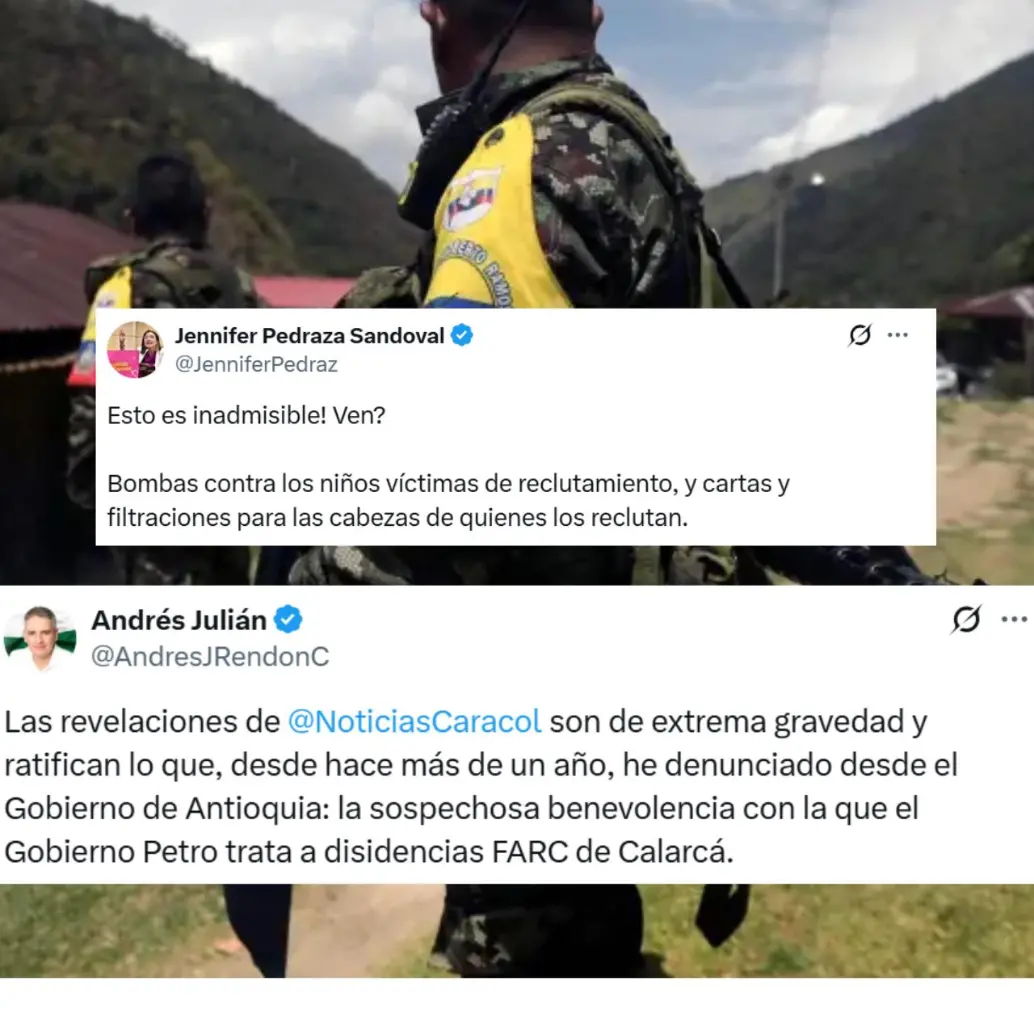 La congresista Jennifer Pedraza y el gobernador de Antioquia Andrés Rendón reaccionaron. FOTO: COLPRENSA Y REDES SOCIALES.