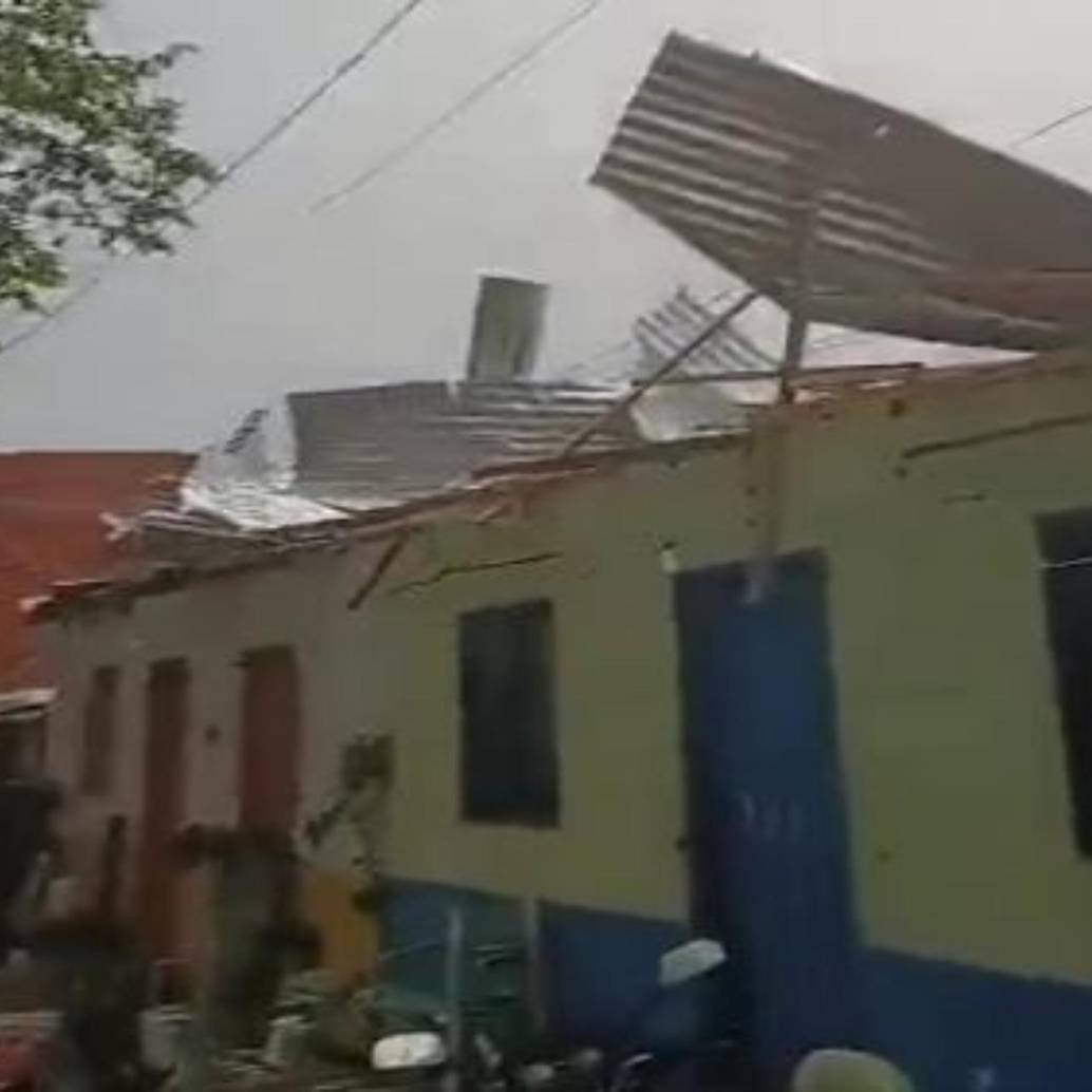 Así quedaron las casas en el sector Pan Gordo de Sopetrán. FOTO: Cortesía Denuncias Antioquia