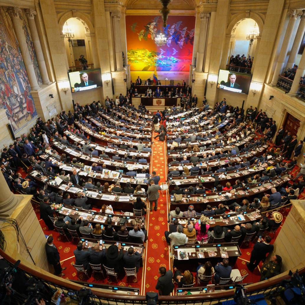 Instalación del Congreso este domingo 20 de julio. FOTO: Presidencia.