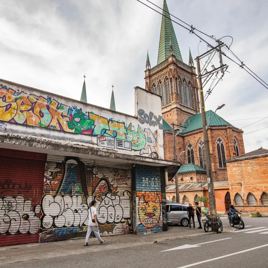 El sector del Perpetuo Socorro se ha denominado el Distrito Cultural y creativo de Medellín. FOTO Esneyder Gutiérrez