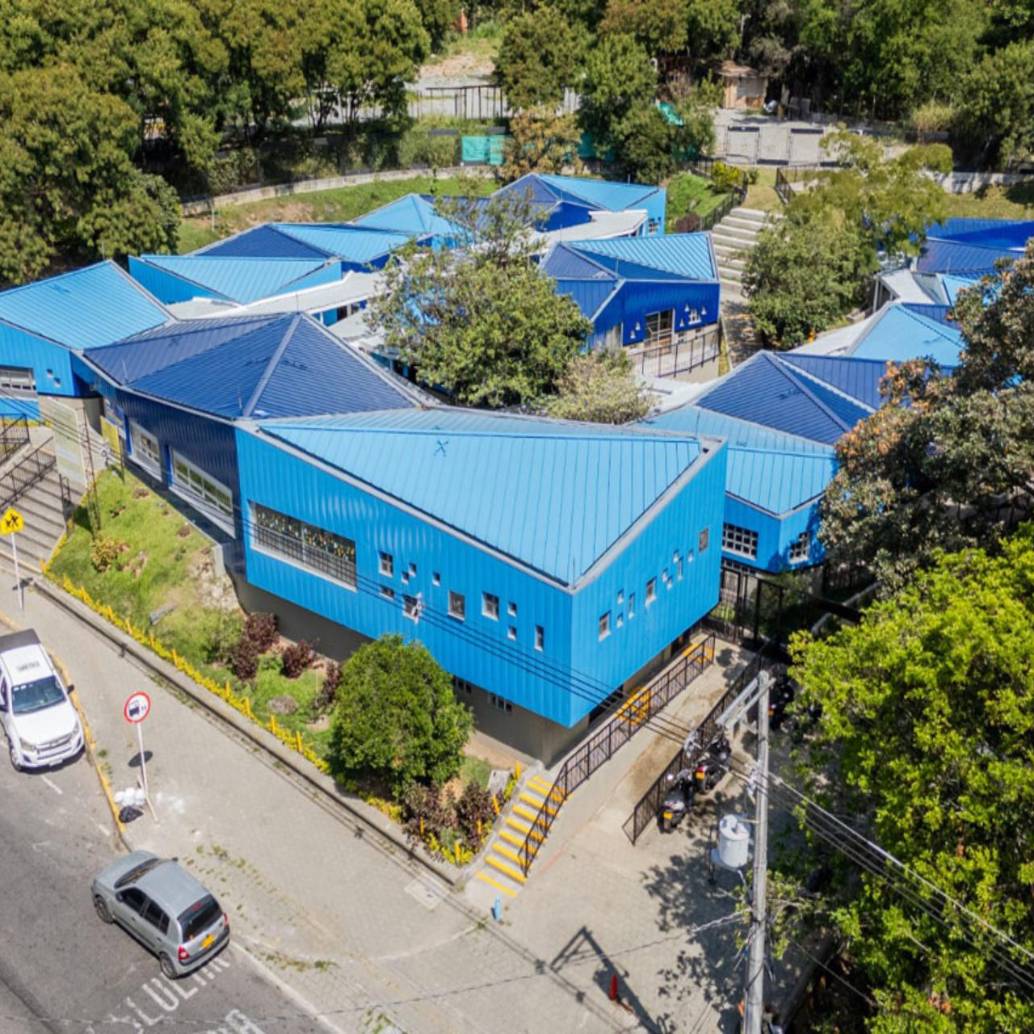 Así quedó el nuevo espacio de atención de niños en esta zona del occidente de Medellín. FOTO: Cortesía