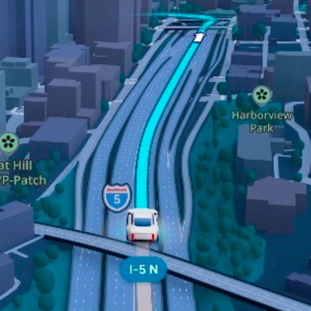 Así será la nueva forma de navegación en Google Maps, informó la compañia. Foto: Cortesía GOOGLE