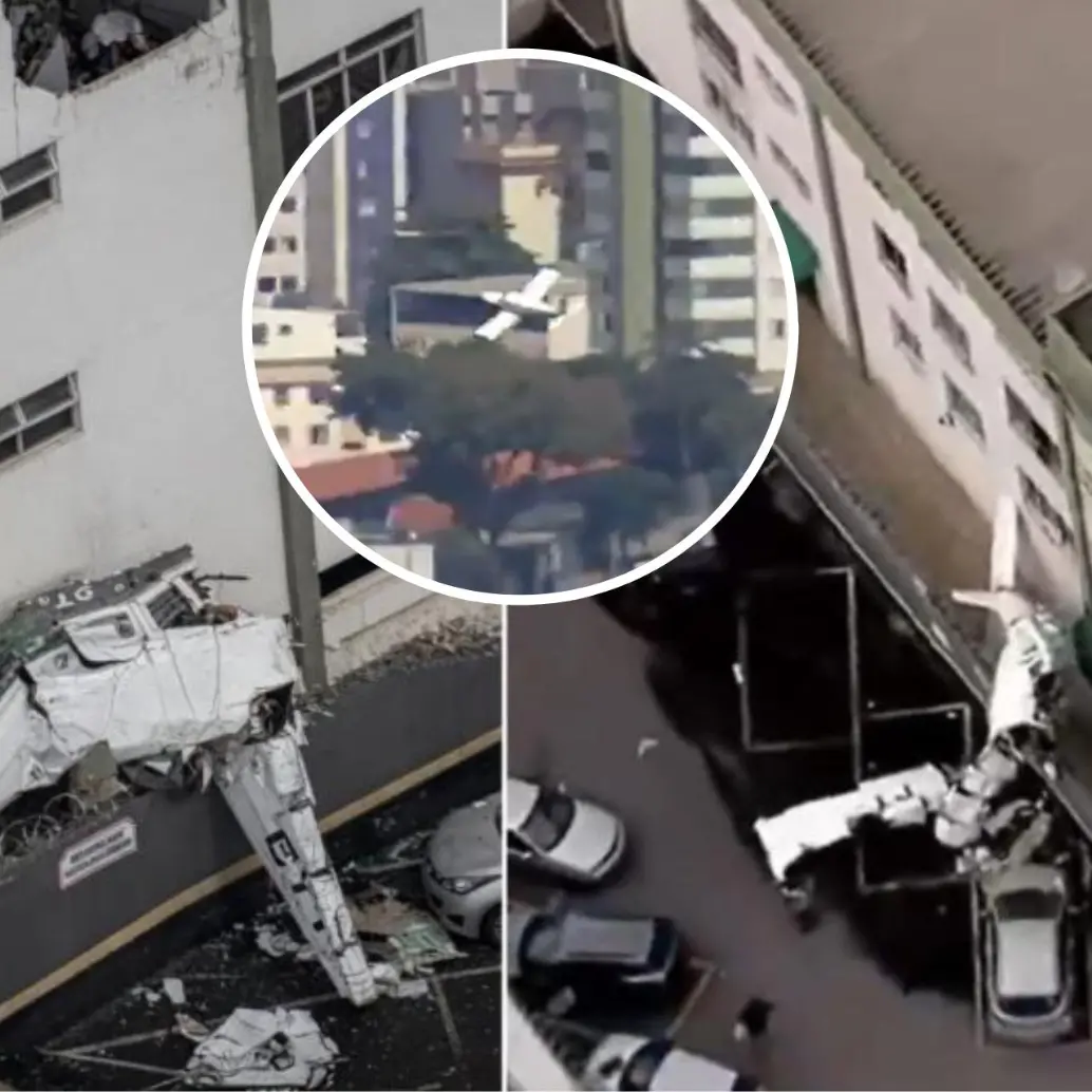 Un avión ligero se estrelló contra un edificio en Brasil. Esto es lo que se sabe. FOTOS: Capturas de video 