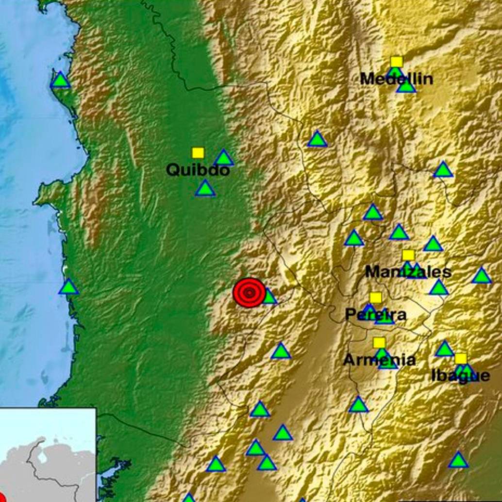 El epicentro del temblor fue el municipio de San José del Palmar. FOTO: Tomada de X @sgcol