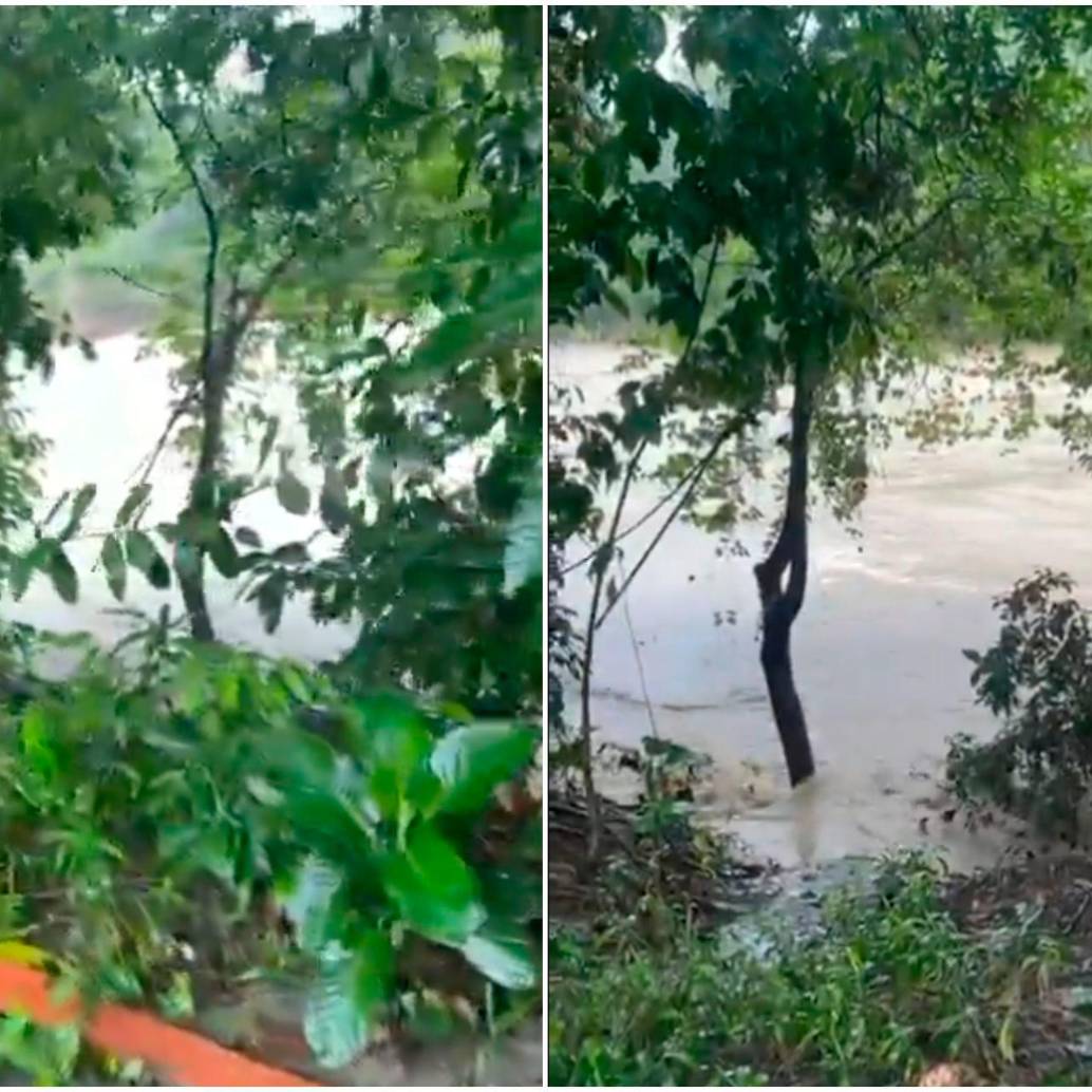 La población que vive sobre la ribera del río había anticipado, horas antes, que el afluente estaba bajando crecido. FOTOS: Capturas de video