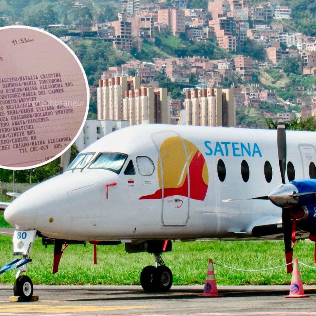 Este es el avión Beechcraft 1900 que se accidentó en Norte de Santander. FOTOS: Tomada de X @copter_colombia y cortesía