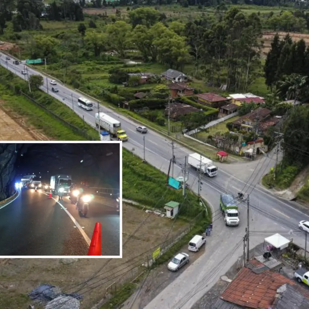 A oscuras quedó uno de los túneles de la Autopista tras el hurto de cable por parte de inescrupulosos. Foto: Manuel Saldarriaga Quintero