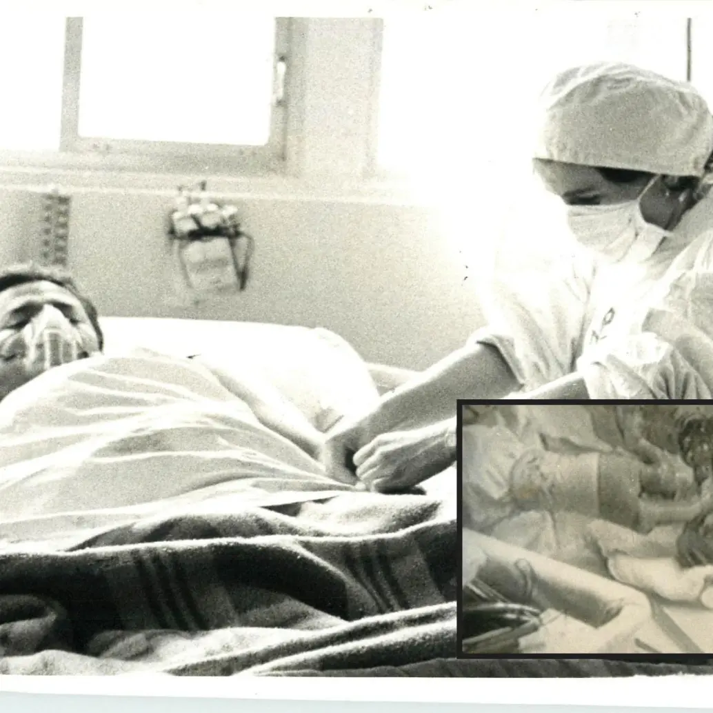 Adelante, el corazón trasplantado. Atrás, el paciente en su recuperación. FOTO: Hernando Vásquez Arango y José Betancur Yalí.