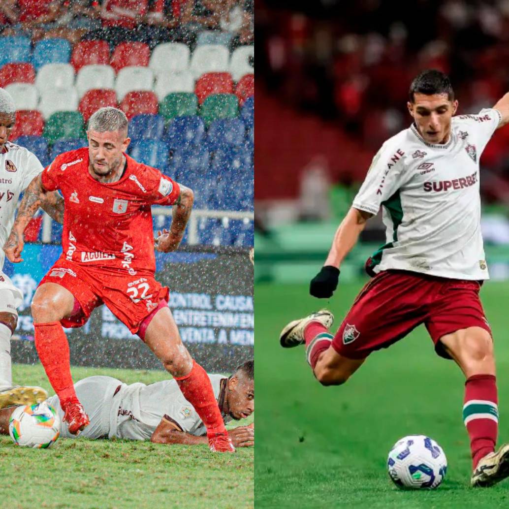 El cuadro vallecaucano buscará ratificar su buen año en competencia internacional contra el Fluminense de Kevin Serna. FOTOS: TOMADAS DEL X DE @AmericadeCali y @Fluminense 