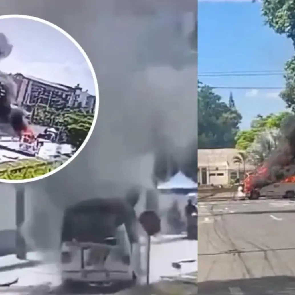 Aunque las heridas no son de gravedad, el rastro de dolor y el miedo se extienden entre los vecinos del Cantón Militar Pichincha en Cali, Valle del Cauca. FOTO: Captura de video de redes sociales