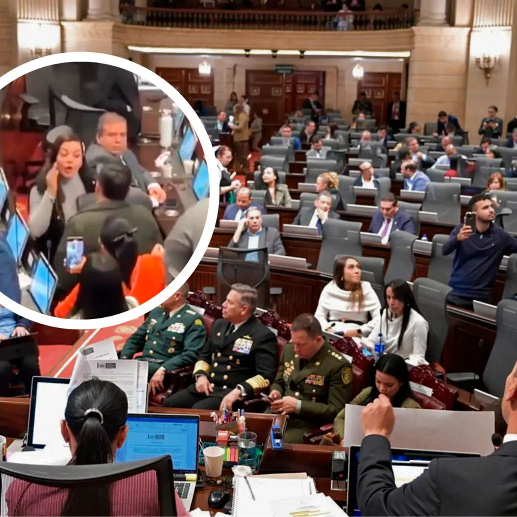La representante Luz Pastrana increpó con fuerza a Salamanca, denunciando sabotaje al debate y desatando una confrontación que se volvió viral. FOTO: MINDEFENSA-CORTESÍA