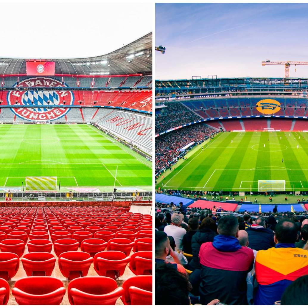 El Allianz Arena y el Camp Nou albergarán las finales de Champions League las próximas dos temporadas. FOTO: <b>X FCBayern y FCBarcelona</b>