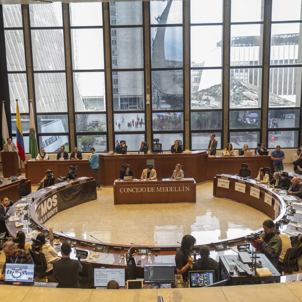 Imagen de referencia de una sesión del Concejo de Medellín . Foto: EL COLOMBIANO