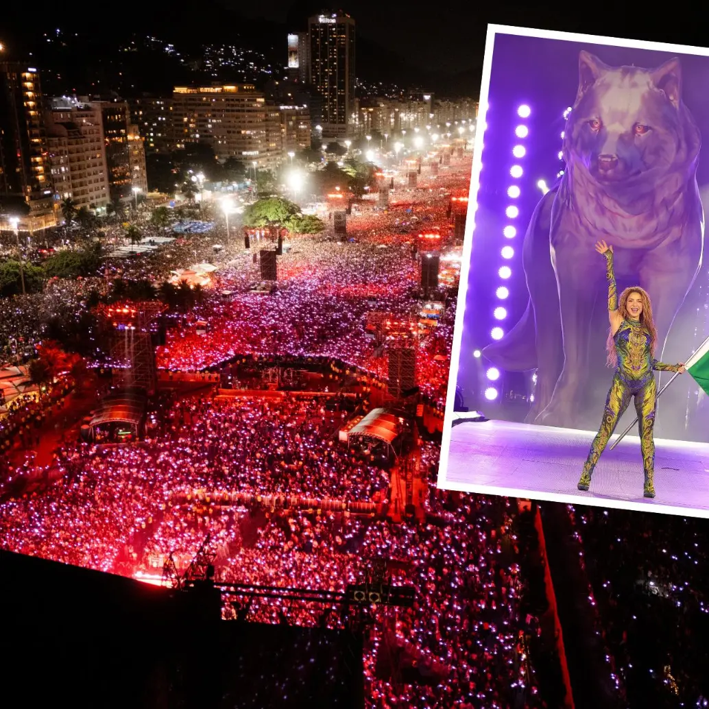 Shakira en Copacabana. Foto: cortesía Kevin Mazur