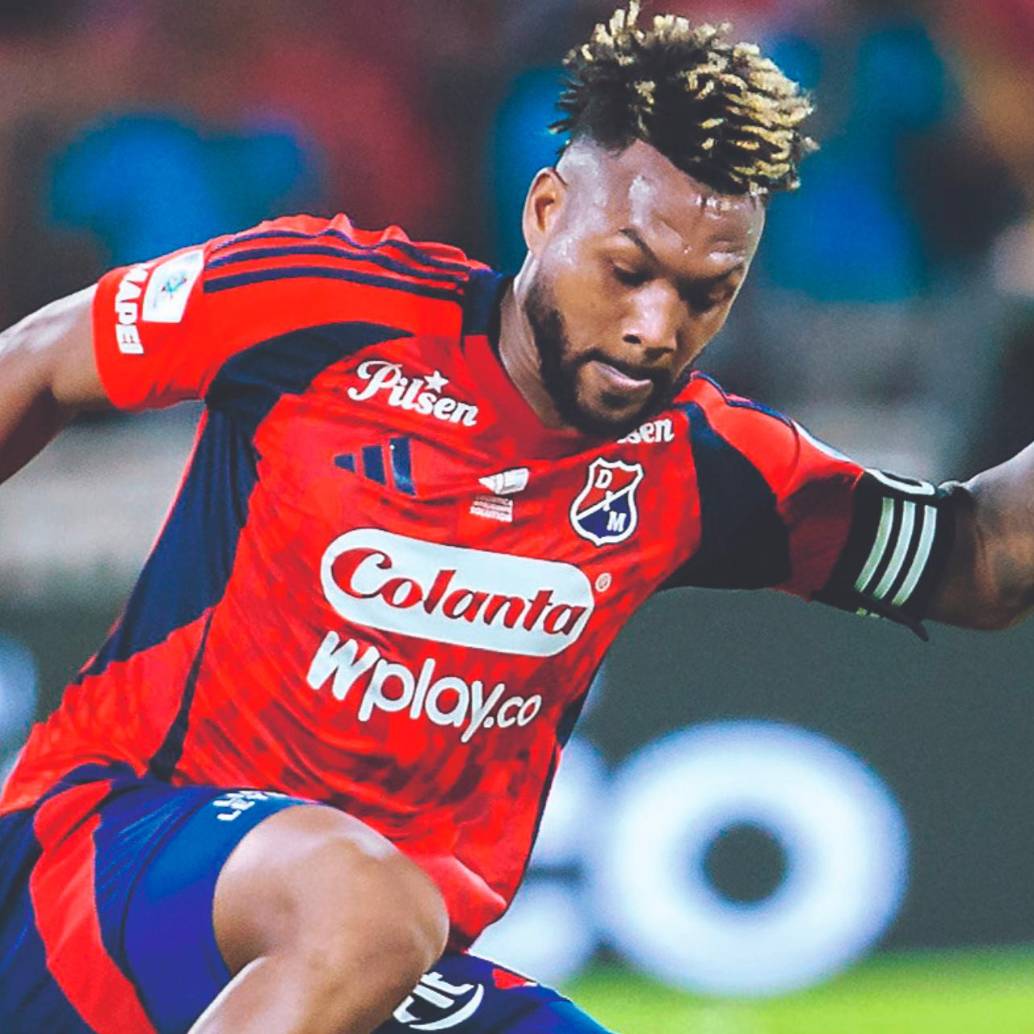 El lateral derecho del DIM, Léyser Chaverra, marcó el último gol de Millonarios en el estadio El Campín de Bogotá. Fue en febrero del 2025. Foto: Camilo Suárez