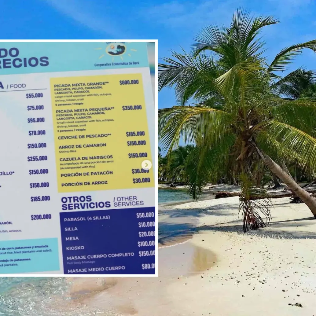 Los nuevos precios generan preocupación en los turistas locales. FOTO: Colprensa y captura redes sociales