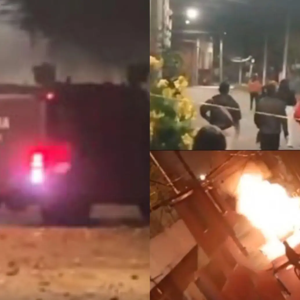 Las protestas se dieron en las localidades de Suba y Usaquén en donde tuvo que hacer presencia miembros de la UNDMO. FOTOS: Capturas de videos redes sociales