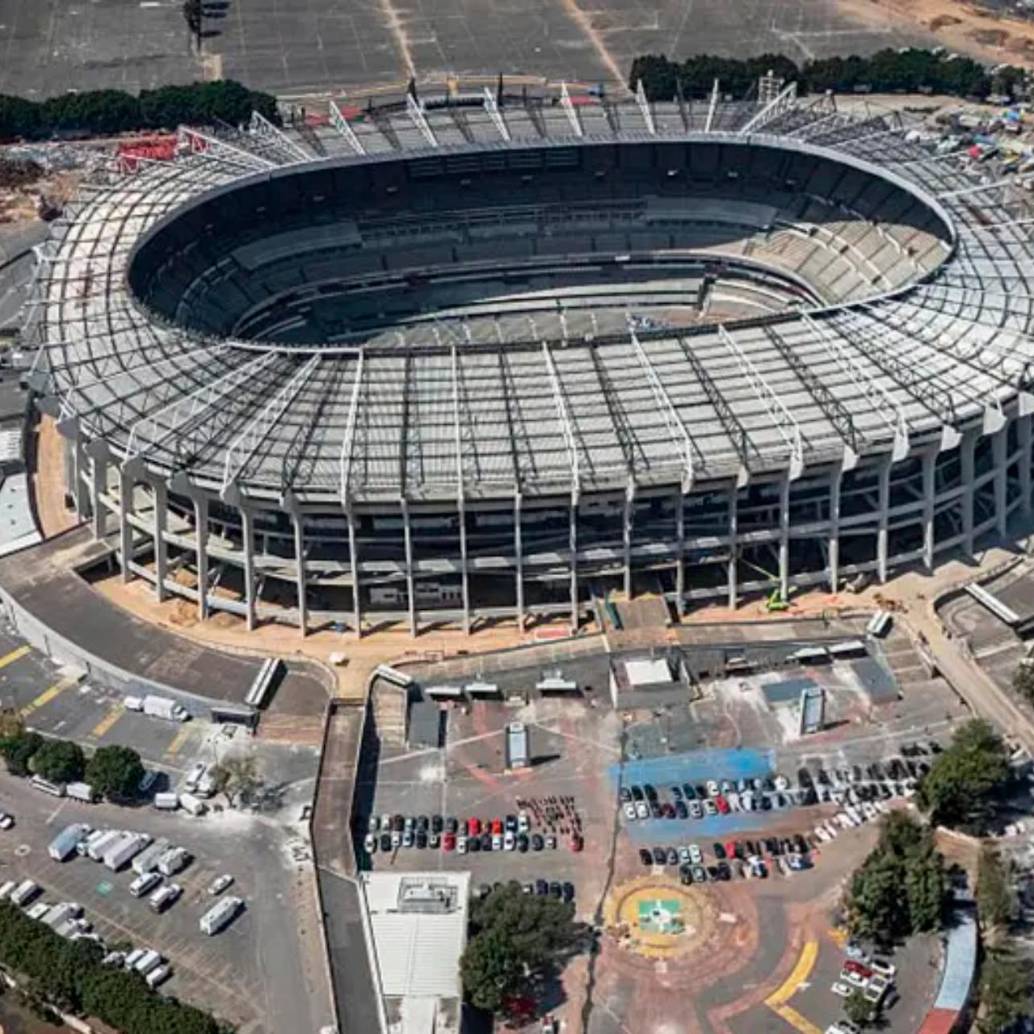 El estadio Azteca de México es intervenido desde hace varios meses para cumplir las exigencias de la Fifa para la Copa del Mundo. Foto: Getty 