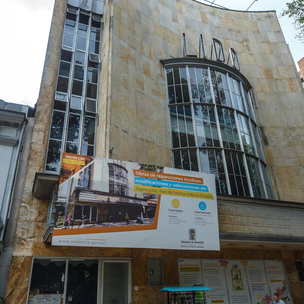 La Personería de Medellín investiga unas obras que se emprendieron en el teatro Lido durante el cuatrienio pasado. FOTO: Camilo Suárez Echeverry