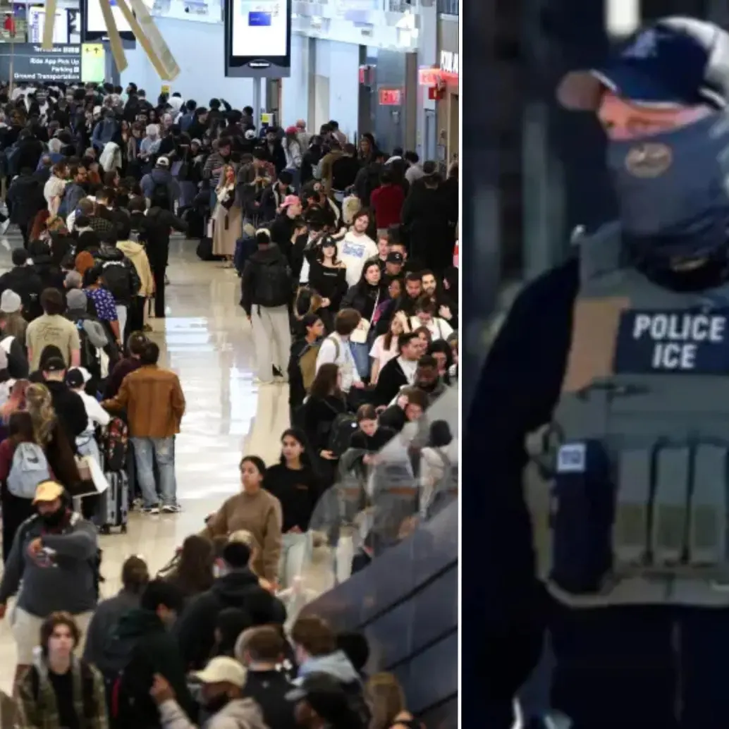 ¿Por qué hay agentes del ICE en los principales aeropuertos de EE. UU.? Foto: AFP / Getty