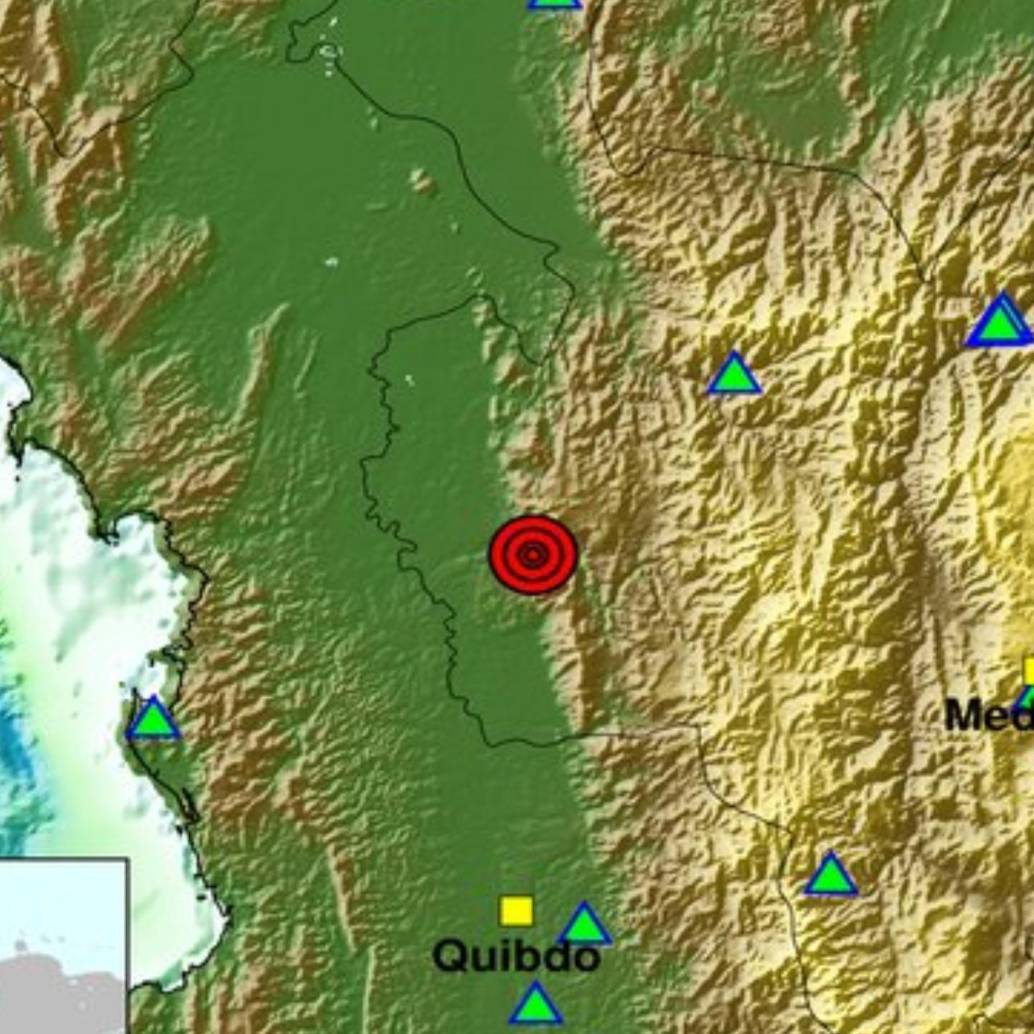 Según las autoridades, el epicentro del temblor fue en un municipio del Urabá antioqueño. FOTO: Tomada de X @sgcol