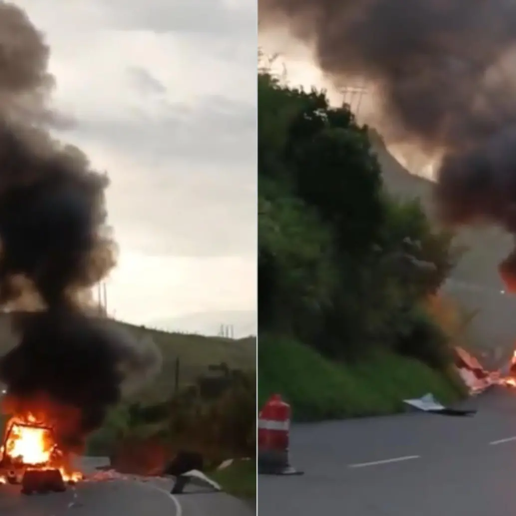 La explosión habría frenado el flujo de pasos en la vía. Foto: captura de video.