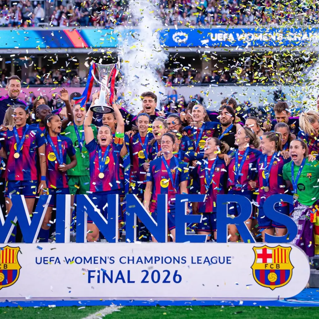 Las catalanas firman así su segunda final consecutiva ganada a las francesas, recortando distancias en el palmarés histórico del torneo. FOTO: Tomada de redes sociales @FCBfemeni