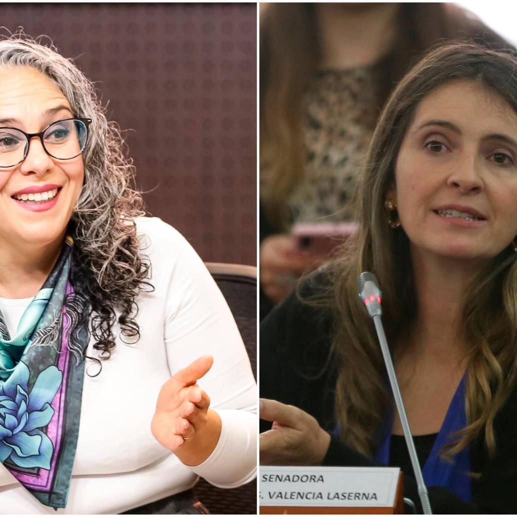 Las senadoras María José Pizarro y Paloma Valencia. FOTOS: Colprensa 