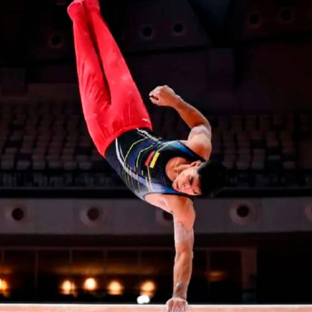 El gimnasta cucuteño Ángel Barajas es uno de los potenciales medallistas colombianos en las próximas olimpiadas. Foto: Colprensa 