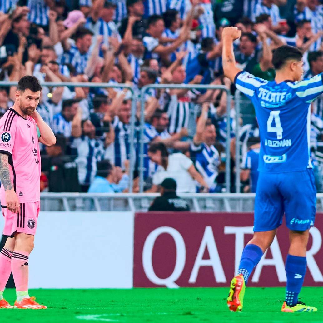 Esta vez Lionel Messi no pudo salvar a su equipo. El Monterrey mexicano impuso condiciones y avanzó a las semifinales del certamen de la Concacaf. FOTO X-MONTERREY