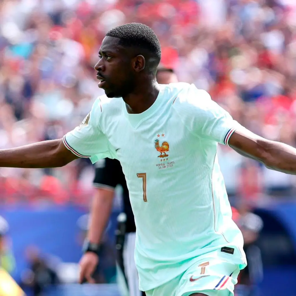 El futbolista francés Ousmane Dembelé suma cuatro goles en lo que va del Mundial 2026. Foto: tomada del x de @FifaWorldCup