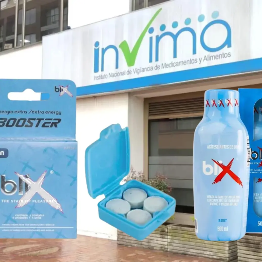 El Invima alertó acerca de los productos “Blix” y “Blix booster”. Foto: Invima/Redes sociales.