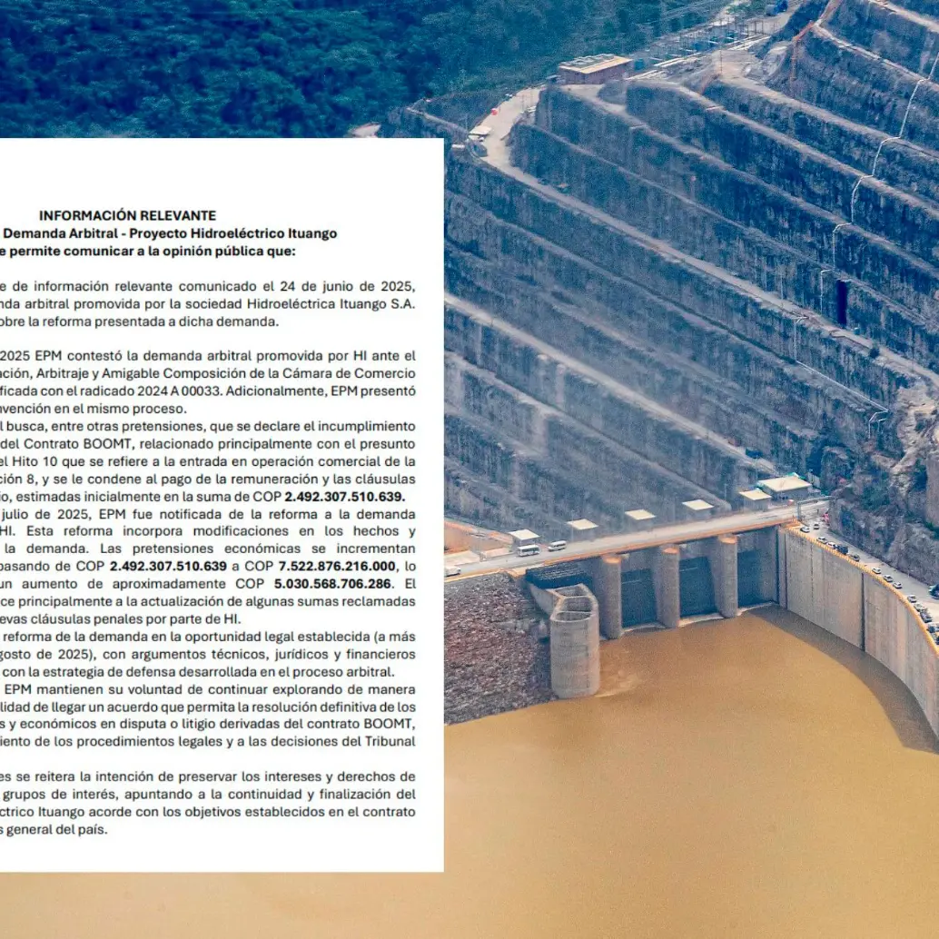 La Sociedad Hidroituango es dueña del proyecto hidroeléctrico. Actualmente su configuración accionaria tiene a la Gobernación con un 52,8% y a EPM con un 46,3%. FOTO: JUAN ANTONIO SÁNCHEZ