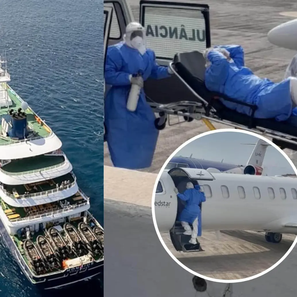 Tres pasajeros del crucero MV Hondius, donde se reportaron casos de hantavirus, fueron evacuados tras detectarse contagios asociados a la cepa Andes. Foto: OMS / AFP