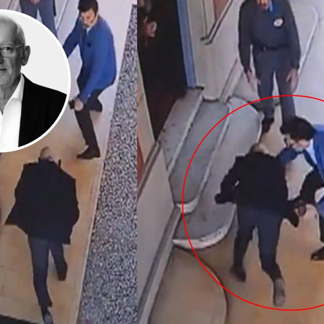 La defensa de Jonathan Andic presentó este video de seguridad, que muestra una caída de Isak Andic ocurrida meses antes de su fallecimiento. Foto: captura de video / Getty