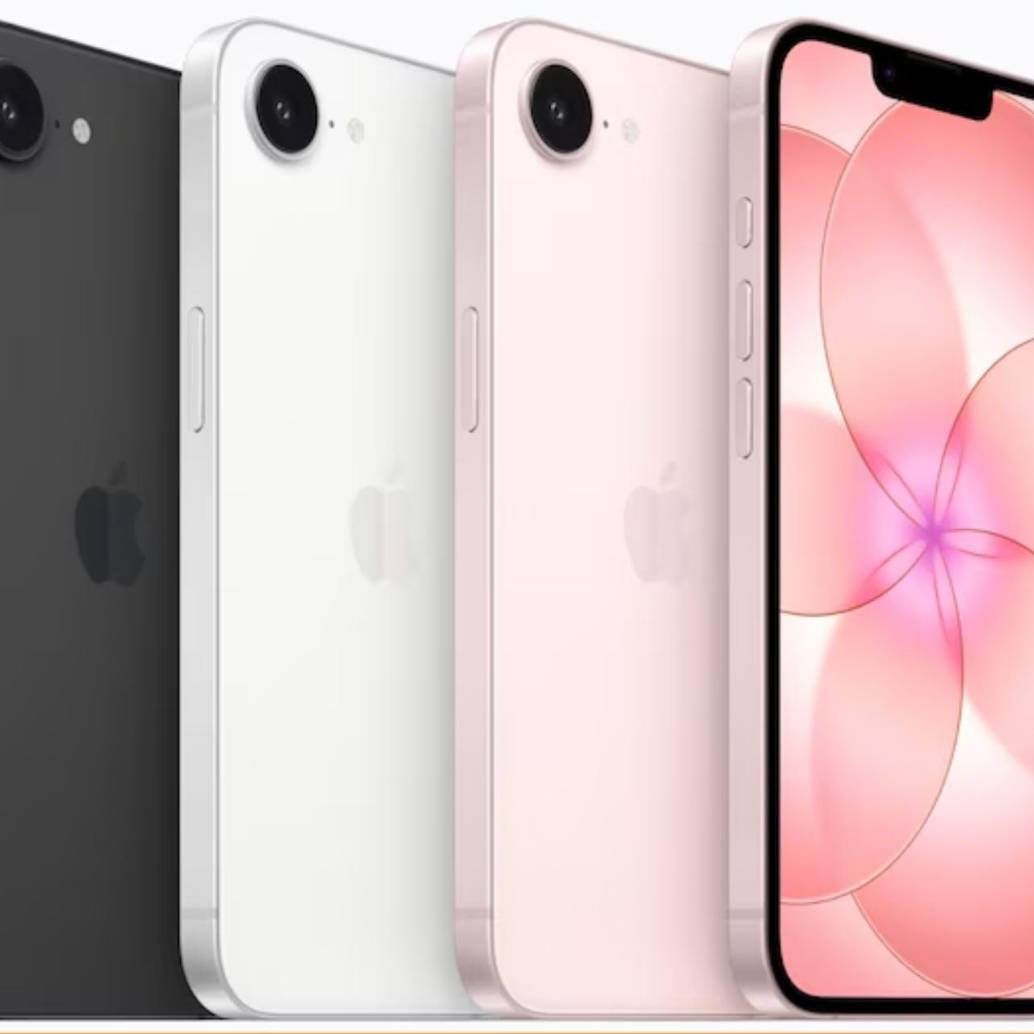 El dispositivo fue presentado en una paleta de colores que incluye negro, blanco y un nuevo rosa suave, todos con un acabado mate prémium. FOTO: Página web de iPhone Colombia