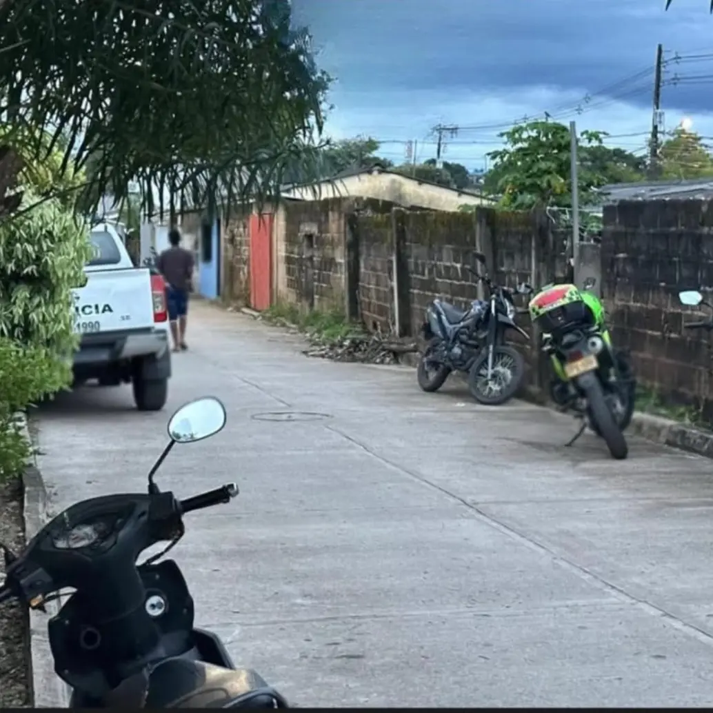 En este punto del barrio La Floresta fue donde ocurrieron los hechos. FOTO: Cortesía Telemedellín