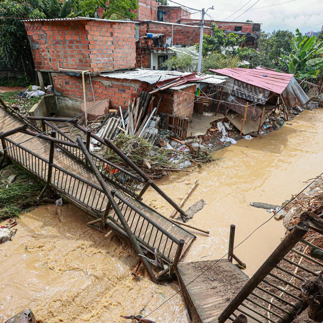 El corregimiento de Altavista, al occidente de Medellín, es uno de los más afectados por la temporada invernal. FOTO: Manuel Saldarriaga
