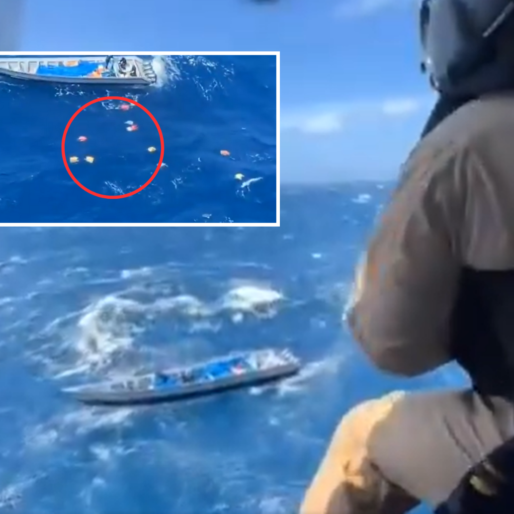 La Armada incautó 2.621 kilogramos de clorhidrato de cocaína durante este operativo. Foto: Armada Nacional.