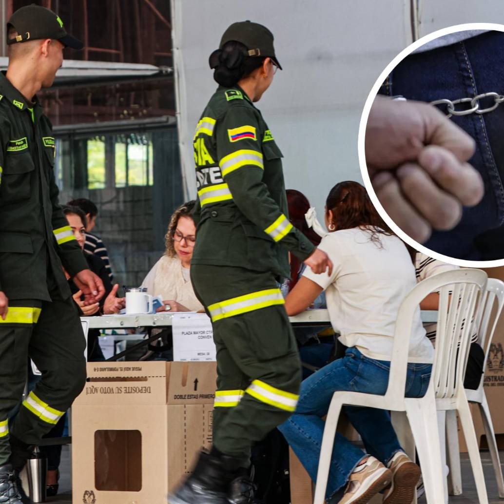 La Fiscalía reportó las primeras detenciones por delitos electorales, la incautación de una millonaria suma de dinero en efectivo y el arresto de más de 30 personas que tenían cuentas pendientes con la justicia. FOTO: Manuel Saldarriaga y Colprensa