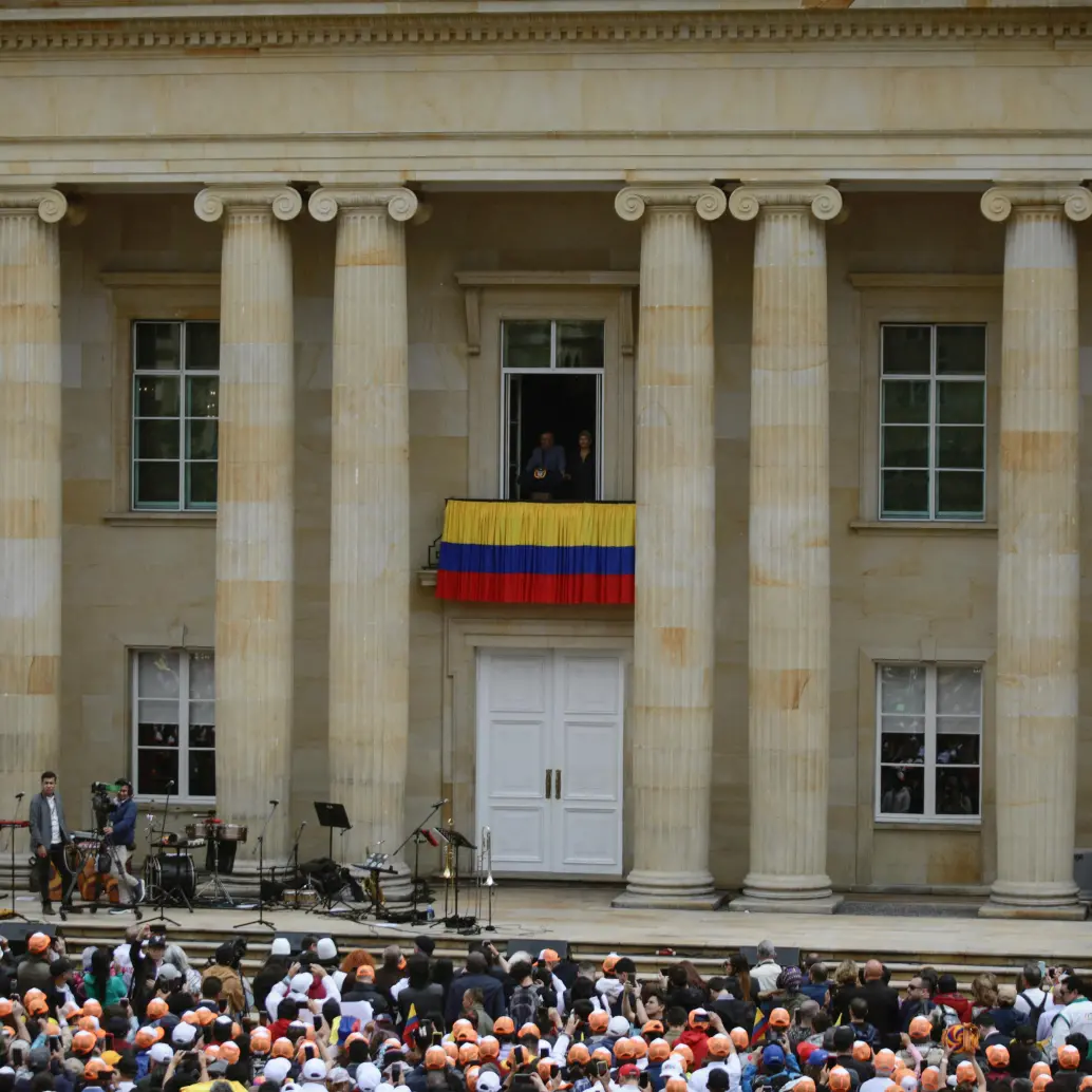 La Casa de Nariño asumirá su seguridad únicamente con apoyo de las Fuerzas Militares colombianas, tras el retiro del respaldo de EE. UU. FOTO: AFP