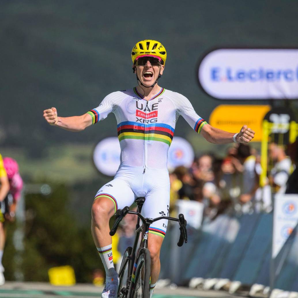 El ciclista Tadej Pogacar es el vigente campeón del Tour de Francia. Busca su quinto título de la Grande Boucle. Foto: tomada del x de @TadejPogacar